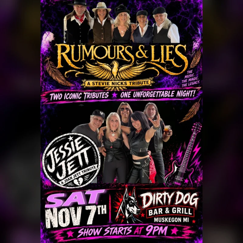 Rumours & Lies + Jessie Jett : Tribute Night at Dirty Dog